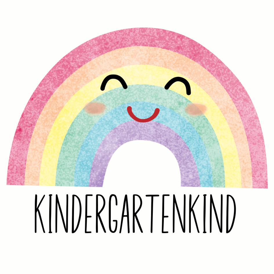 Bügelbild - Plott - Kindergartenkind - Regenbogen - 13,4x16cm