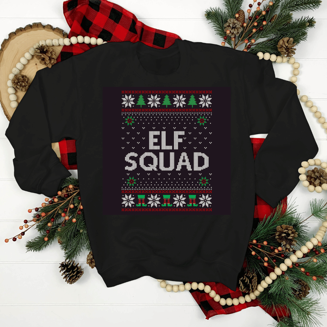 Bügelbild - Plott - Weihnachten - Elf Squad - 14x18cm - transparent