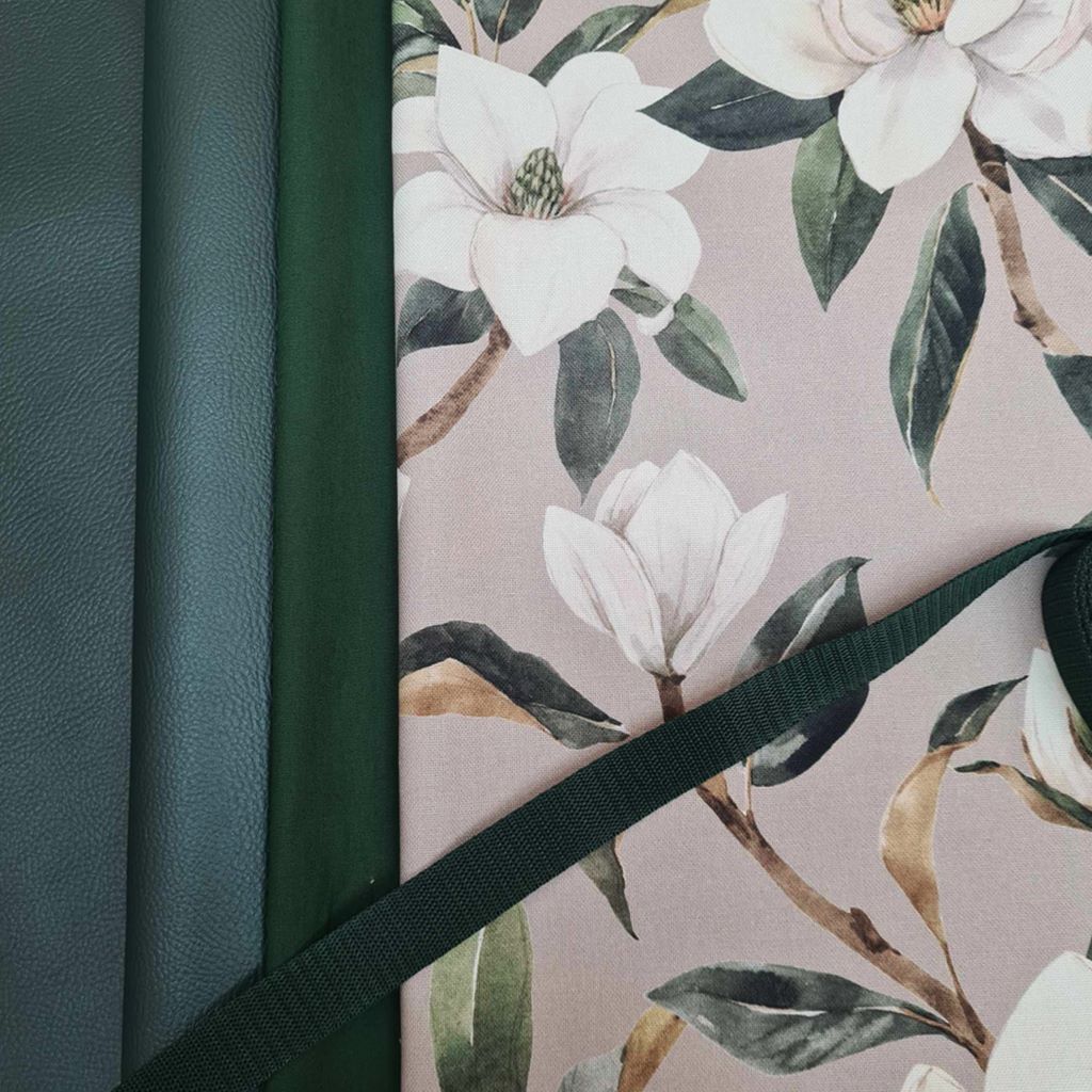 Stoffpaket  - Taschenpaket - Grüne Blume