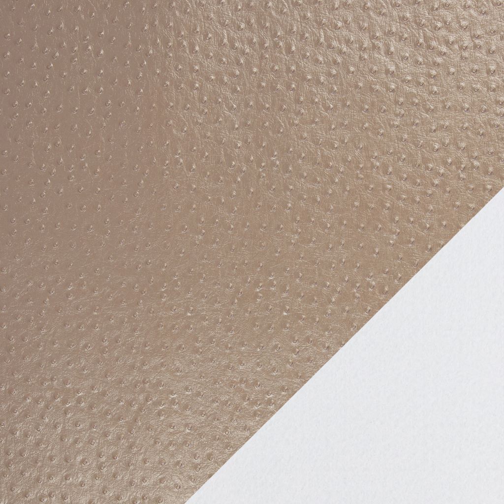 Kunstleder - Leder - Aurora - Noppen - Metallic Beige