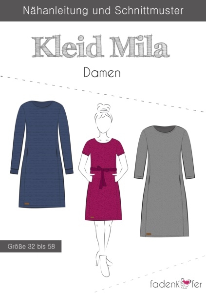 Papierschnittmuster Fadenkäfer - Kleid "Mila" - Damen